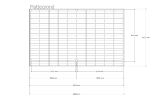 Douglas overkapping 402x656cm Verando, Pure